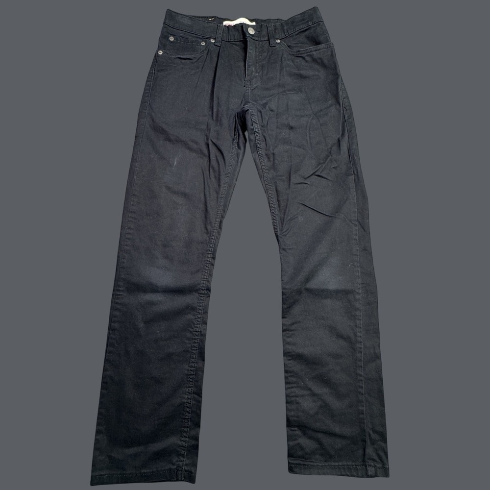 Levis 511 Slim Jeans Womens 16 REG‎ W28 X L28 Black Denim Stretch Pants